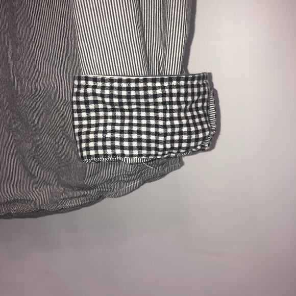 Decoded 100% Cotton XL Long Sleeve Button Front Flip Cuff Striped Shirt - Picture 7 of 9